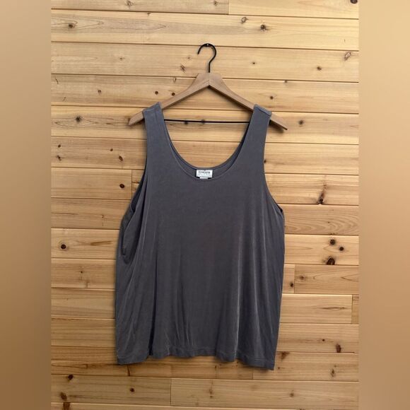 Chicos Travelers Size 4/XXLarge Anti Wrinkle Flowy Tank Top - Picture 1 of 8